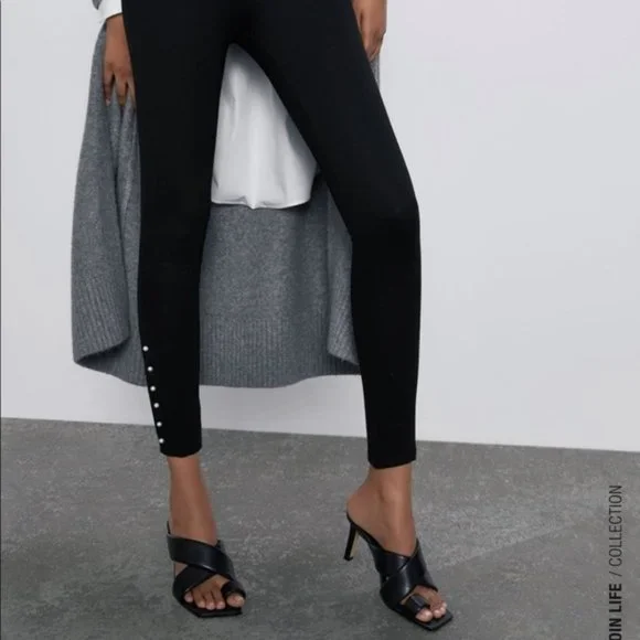Pearl leggings zara best sale